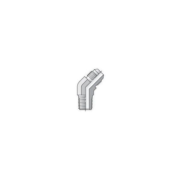 Parker Triple-Lok 37 Deg Flare Straight Female Swivel JIC 37 Deg to Male JIC 37 Deg, Steel, w/o Nut, TRTX 12-8 TRTX-S - main